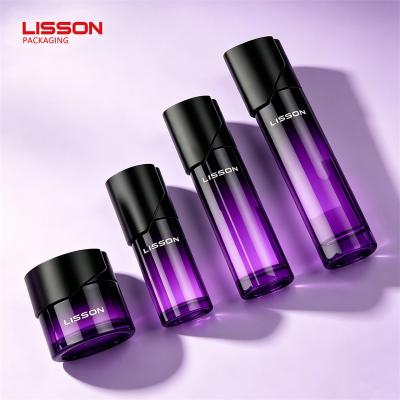 Slanted Cap Cosmetic Glass Bottle