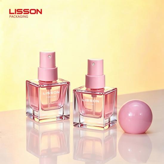 Custom 30ml Square Glass Perfume Spray Bottle