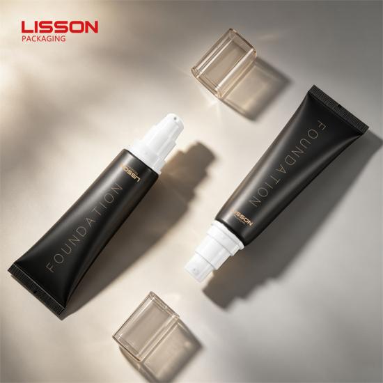 Matte Black ABL Foundation Airless Tube with Square Cap