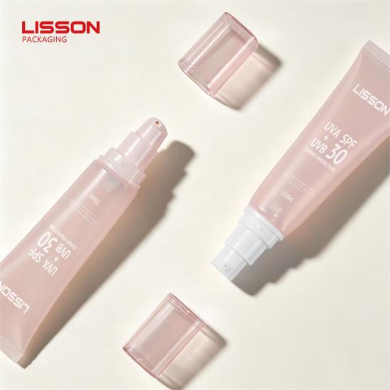D30 Airless Pump Tube with Clear Square Cap