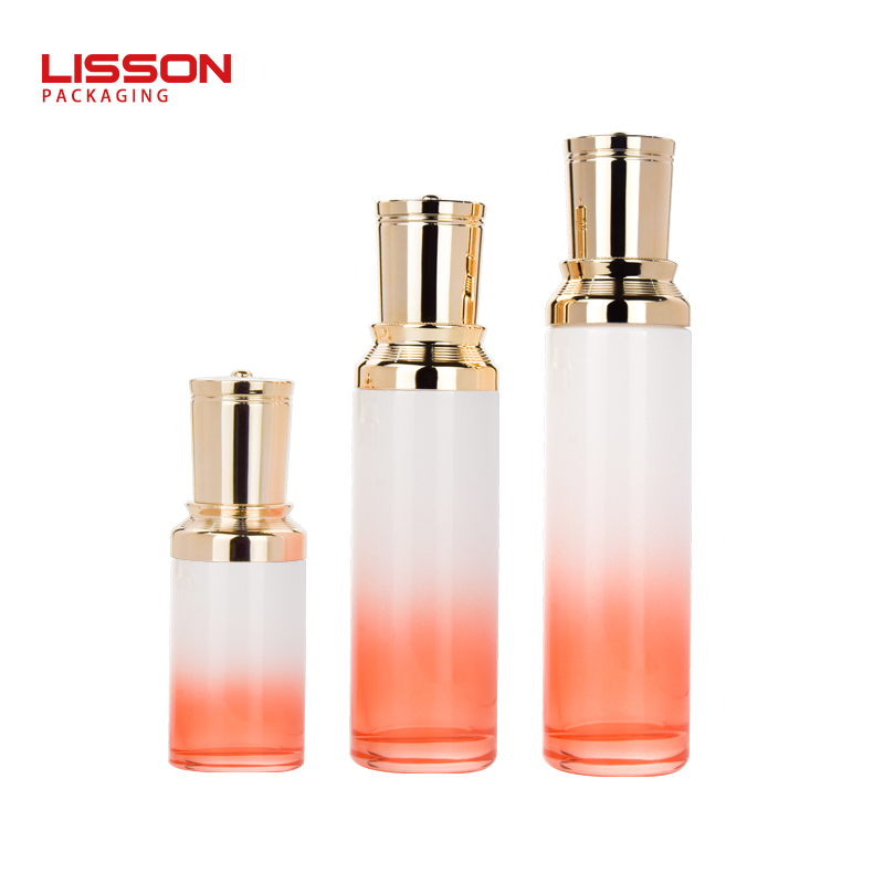 Cosmetic glass bottle set