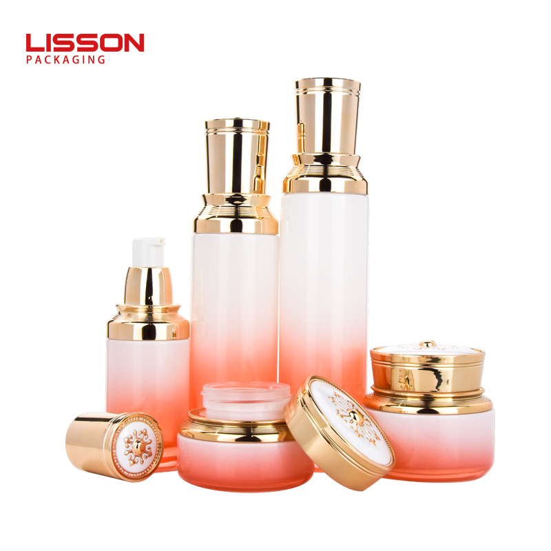 Cosmetic glass bottle set