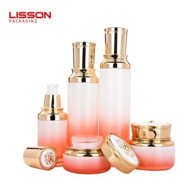 Cosmetic glass bottle set