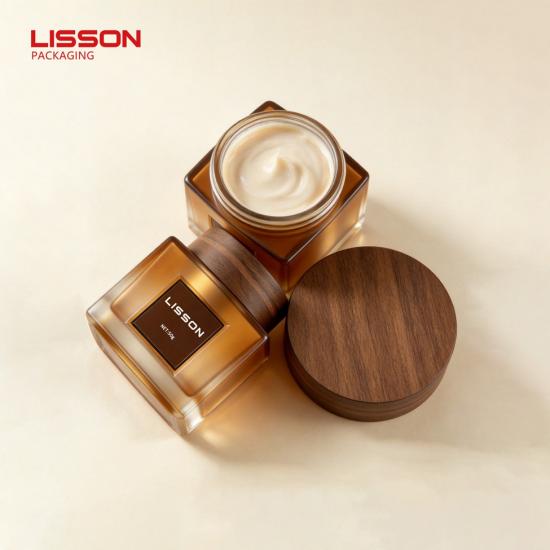 Custom Square Glass Cream Jar