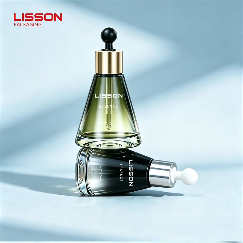 custom glass bottle with pump