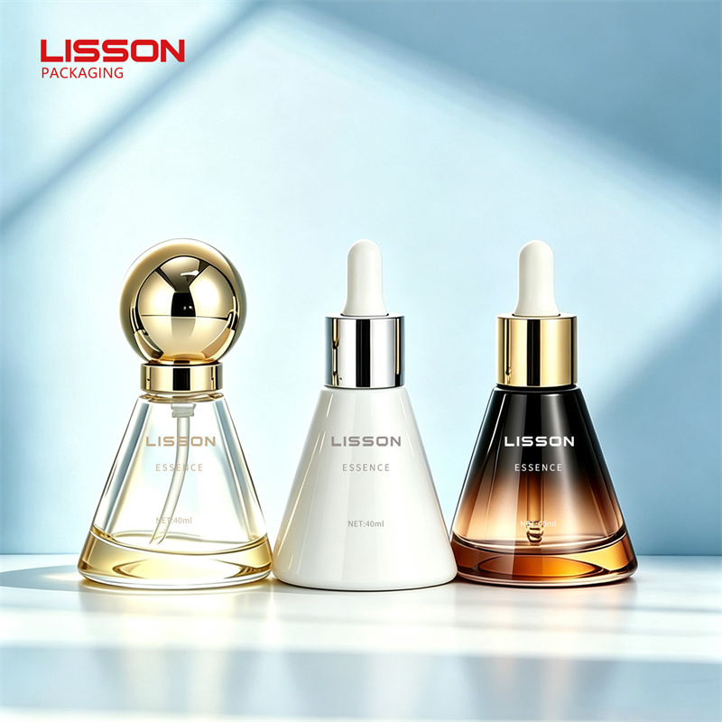 custom glass bottle with pump