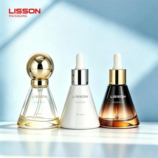 custom glass bottle with pump