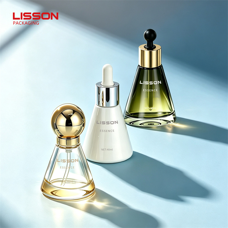 custom glass bottle with pump