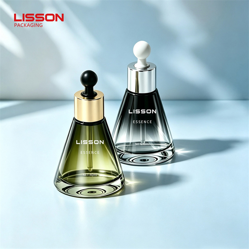 custom glass bottle with pump