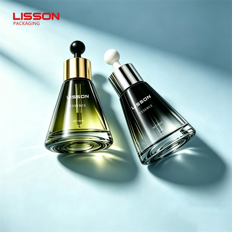 custom glass bottle with pump