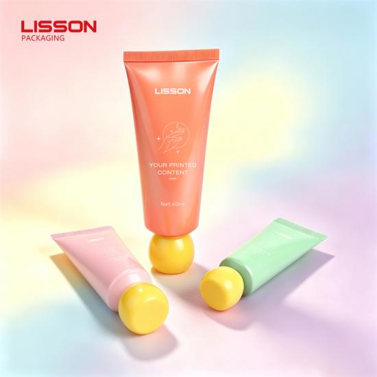 Cosmetic Nozzle Tube with Dome Screw Cap