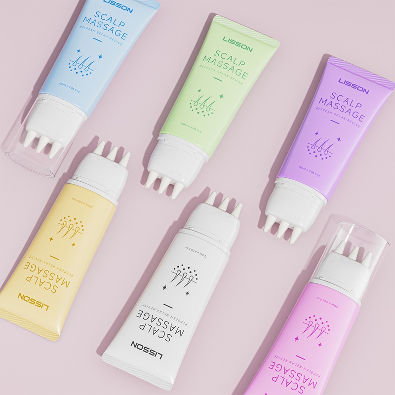 Silicone Head Massage Tube for Scalp Care