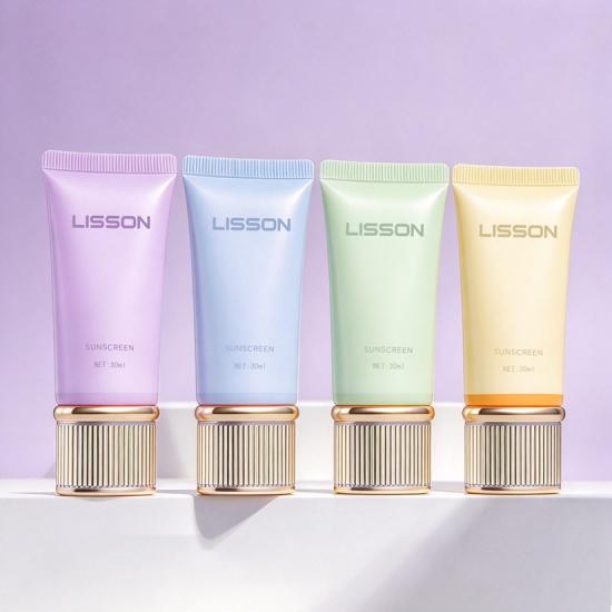 Cosmetic Oval Squeeze Tube with Nozzle