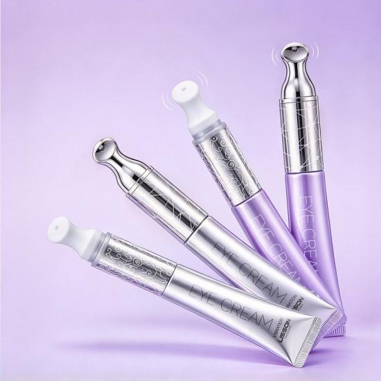 Vibrating Ceramic and Metal Applicator Eye Cream Tube