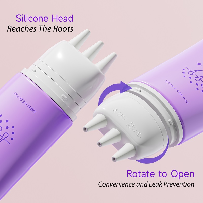 Silicone Head Massage Tube for Scalp Care