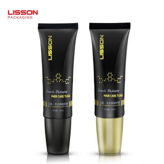 Plastic Hair Care Tube with Brush Massage Applicator