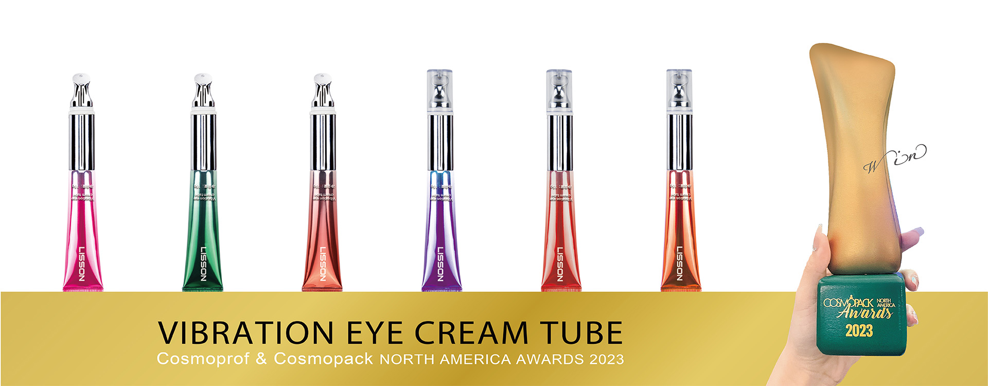 Vibration Eye Cream Tube Awarded COSMOPACK North America Awards 2023