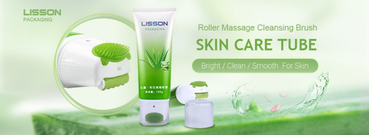 Special Skincare Roller Massage Cleansing Brush Plastic Tube