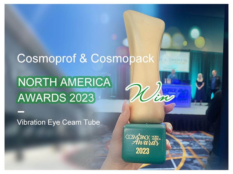 LISSON Vibrating eye Cream Tube won first prize at the Cosmoprof & Cosmopack North America Awards