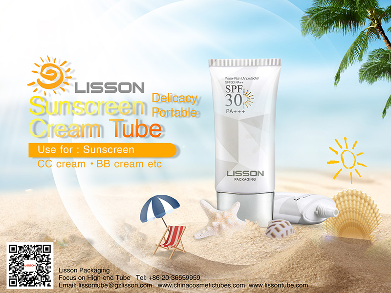UV discoloration, Sunscreen Cream Tube